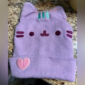 Pusheen violet beanie with ears